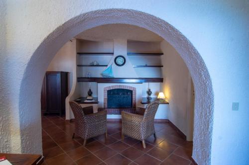 Χώρος καθιστικού στο NSM Villa Carlotta E Villa Guarda che Mare con vista panoramica