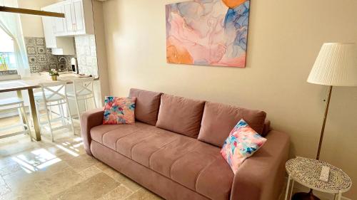 Ruang duduk di Apartament Alexandru Saturn