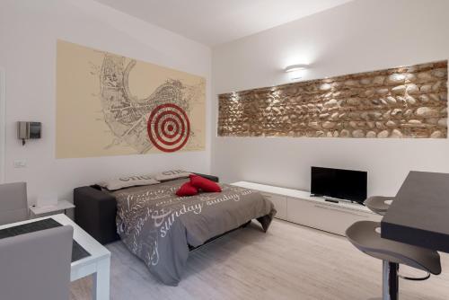 Coin salon dans l'établissement Dimore Verona