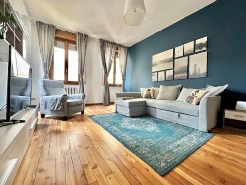 Ein Sitzbereich in der Unterkunft Appartamento Vista Lago!