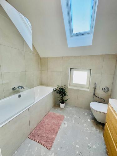 Salle de bains dans l'établissement Apartmány Motýlí louka