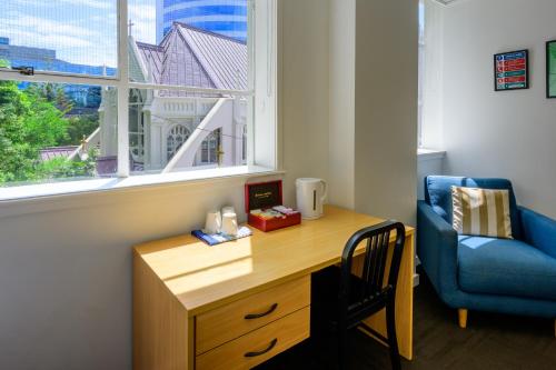 Un lugar para sentarse en Trek Global Backpackers