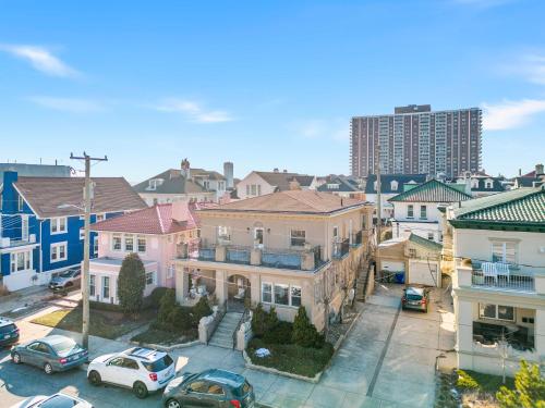 an aerial view of a city with houses at 4BR 2BA Luxe Beach Estate II in Atlantic City