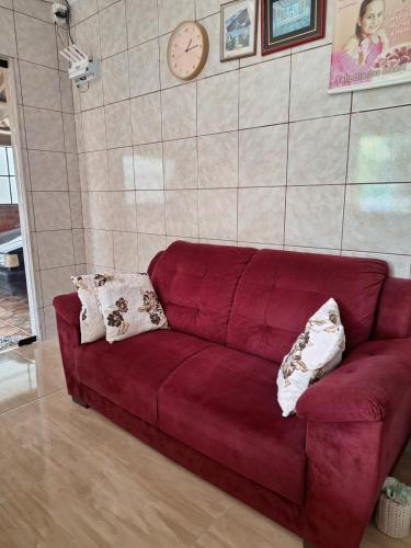 Χώρος καθιστικού στο Habitación Familiar