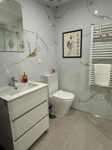 Koupelna v ubytování Pasiones del Sur