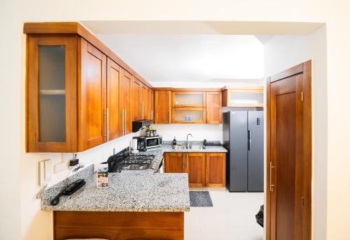 Kitchen o kitchenette sa Blue Lux