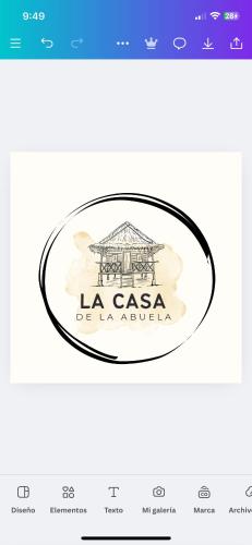 un logo pour la casa la cabapa dans l'établissement La Casa De La Abuela, à Zihuatanejo