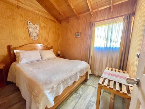 Ένα ή περισσότερα κρεβάτια σε δωμάτιο στο La Cabañita