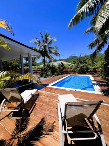 A piscina localizada em Ake Ake House ou nos arredores