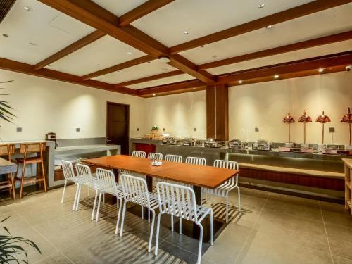 Restaurace v ubytování Tianjin Bestown Courtyard 丨 Banma Resorts