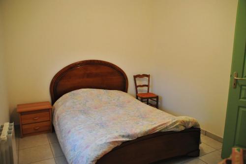 Ένα ή περισσότερα κρεβάτια σε δωμάτιο στο Gite De La Suche