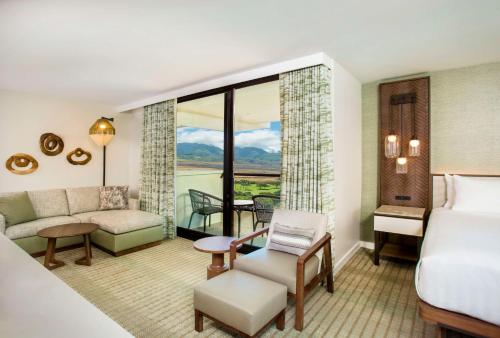 Ein Bett oder Betten in einem Zimmer der Unterkunft Hyatt Regency Maui Resort & Spa