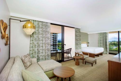 Ein Sitzbereich in der Unterkunft Hyatt Regency Maui Resort & Spa