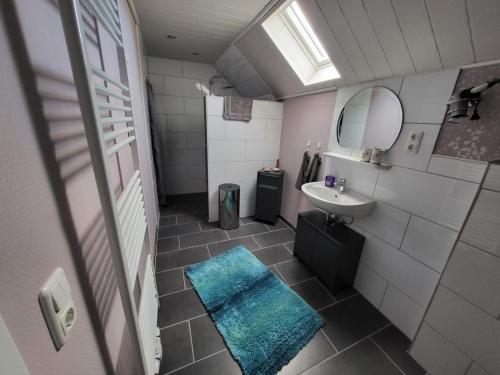 Koupelna v ubytování Ferienwohnung Naturblick