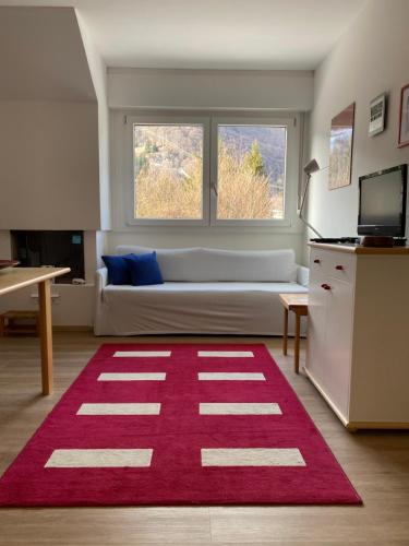 TV a/nebo společenská místnost v ubytování Piancavallo Appartamento con vista zona centrale