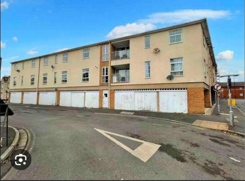 an empty parking lot in front of a building at Signal Rest in Swindon