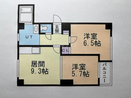 v大通401 札幌駅近 市電駅前 北海道観光旅行 家族にもお勧め すすきのへも直通 スーペリアルーム最大7名 子供料金設定あり Late check-out 11時の見取り図または間取り図
