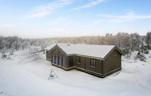 a cabin in the snow in the woods at 3 Bedroom Nice Home In Tänndalen in Tänndalen