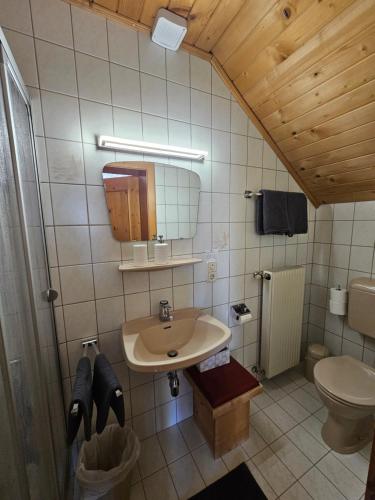 Vannituba majutusasutuses Biohof Poinsitgut