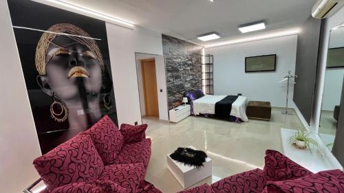 Postel nebo postele na pokoji v ubytování Casona de flores ll