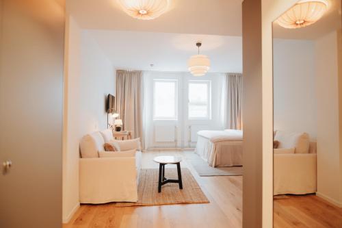 Ein Bett oder Betten in einem Zimmer der Unterkunft The Lab Hotel
