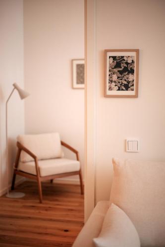 Ein Sitzbereich in der Unterkunft The Lab Hotel