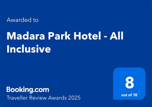Certificato, attestato, insegna o altro documento esposto da Madara Park Hotel - All Inclusive or BB