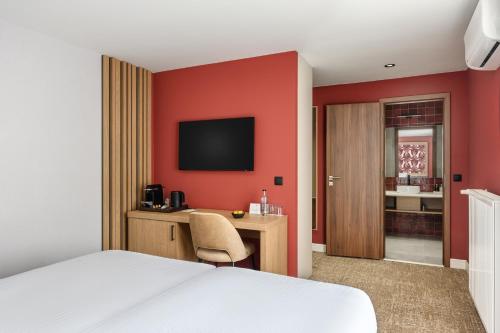 Hotel Narádにあるテレビまたはエンターテインメントセンター