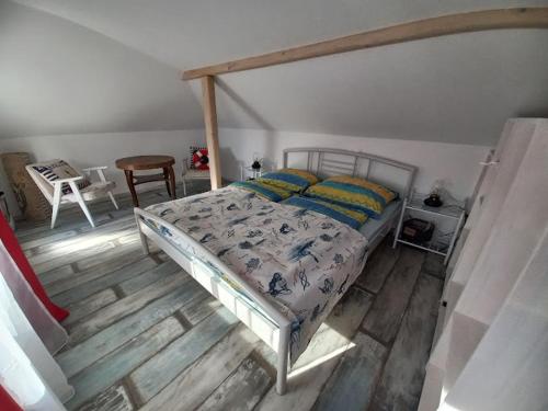 Posteľ alebo postele v izbe v ubytovaní Boathouse Balatonlelle with Sauna