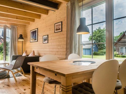 Χώρος καθιστικού στο Schmidt's Ferienhäuser bei Zingst