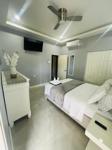 Ένα ή περισσότερα κρεβάτια σε δωμάτιο στο Kingston Vacation Home Two Bedroom