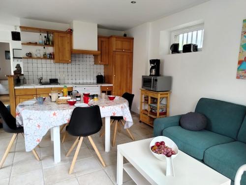 Kuchyň nebo kuchyňský kout v ubytování Penty in Beg Meil