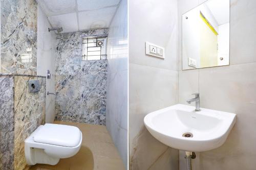Bilik mandi di FabHotel Royal Wood Premier -Nr Domlur