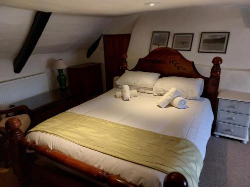 Postel nebo postele na pokoji v ubytování Stable Cottage - Sleeps 6, near Lulworth Cove