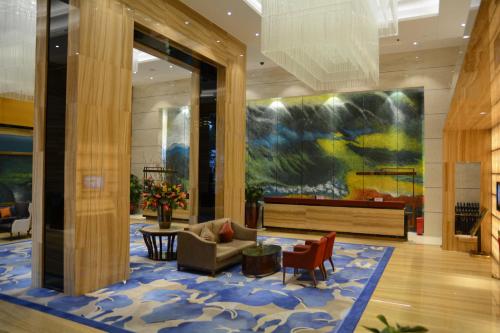 Zona de estar de Sentosa Hotel Apartment Taoyuan Branch