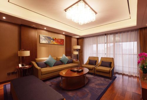 Zona de estar de Sentosa Hotel Apartment Taoyuan Branch
