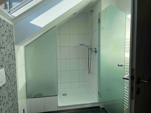 Koupelna v ubytování Sonnendurchflutetes Penthouse