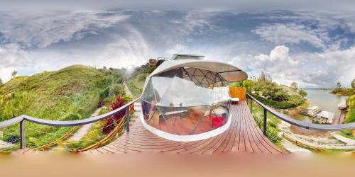 Paisaje cerca de este tented camp