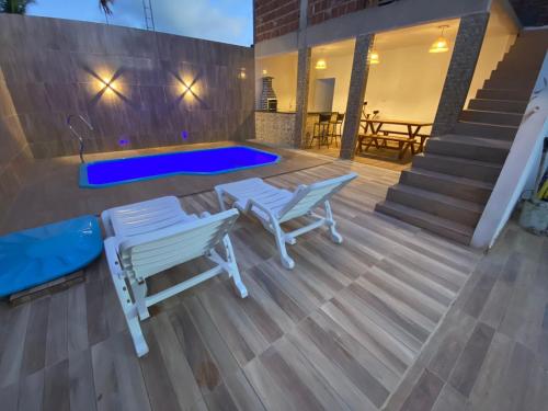 Bazén v ubytování Recanto Dourado Qt Individ 2 nebo v jeho okolí