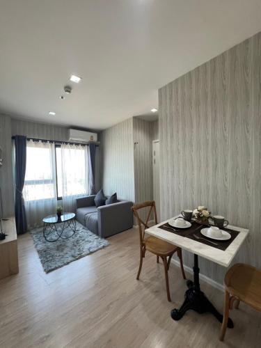 Χώρος καθιστικού στο Escent condo Chiangmai nineteen