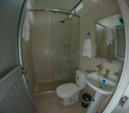 Ένα μπάνιο στο Hotel Campestre Palma Verde