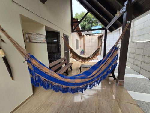 Kawasan patio atau luaran di Casa Aconchegante em Condomínio no Centro