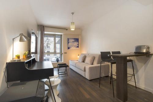 Et opholdsområde på Studio Etoile Foch Champs Elysées