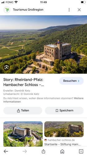 Gambar di galeri bagi Ferienwohnung Südpfalz mit Fernblick di Böchingen