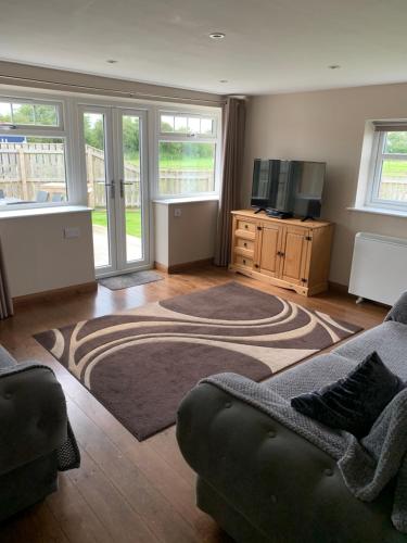 Ruang duduk di The Granary, Field House Farm, countryside location near York