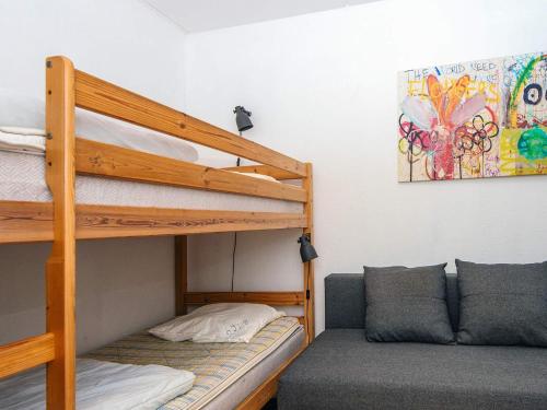 En eller flere senge i et værelse på 6 person holiday home in Ringkøbing