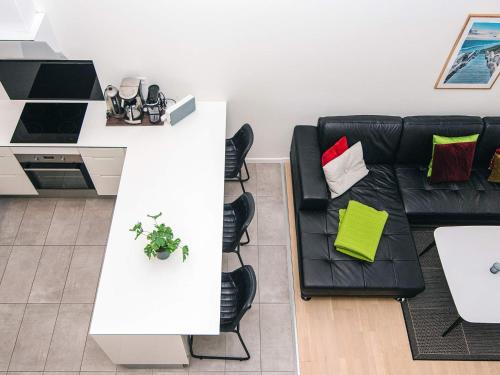 Χώρος καθιστικού στο 8 person holiday home in Ringkøbing-By Traum