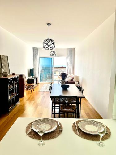 Ruang duduk di Reis Magos Ocean View