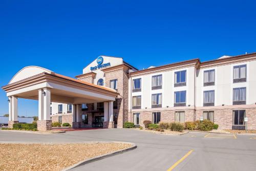 a rendering of a hotel with a building at Best Western St. Louis Airport North Hotel & Suites in Hazelwood