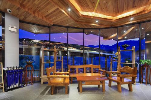 Longji Thousand Years Resortにあるレストランまたは飲食店